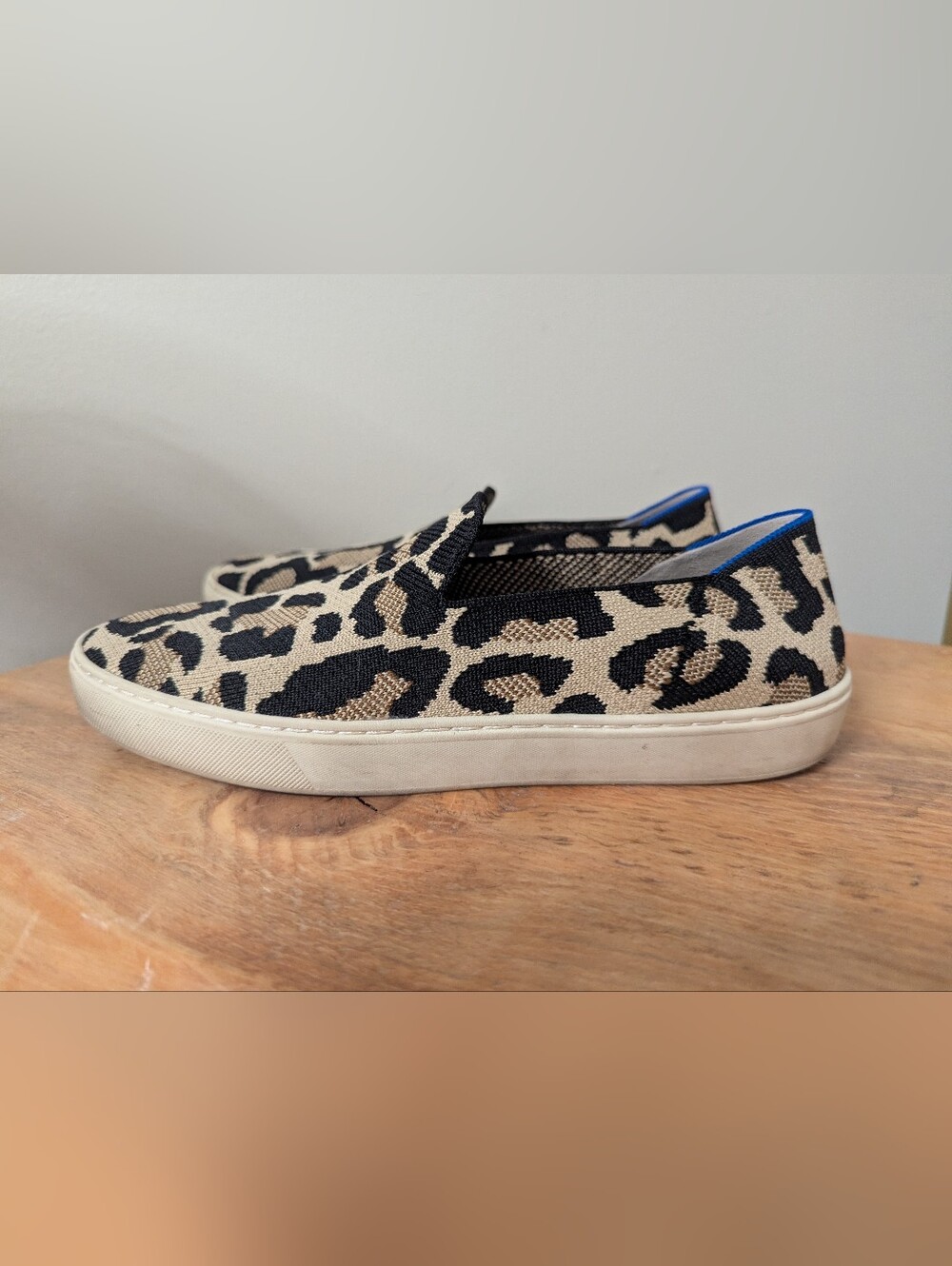 Rothy's The Original Slip-on Sneaker - Desert Cat (Leopard Print) - Picture 2 of 13